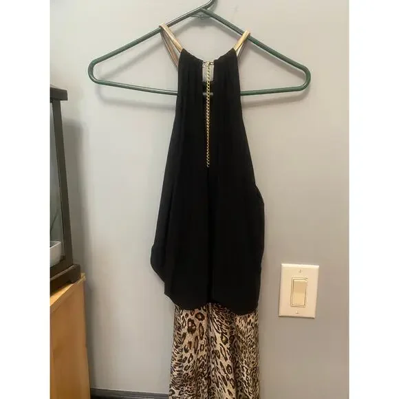 Prelude women’s black and print romper size medium - Picture 7 of 9